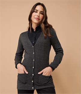 Henbury Ladies V Neck Cardigan